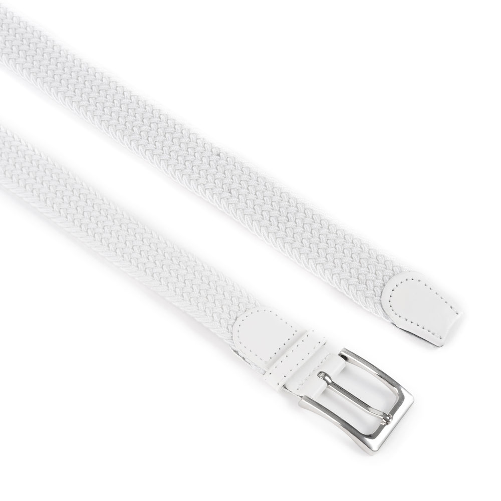Cinturón Trenzado Elástico Liso 35 mm