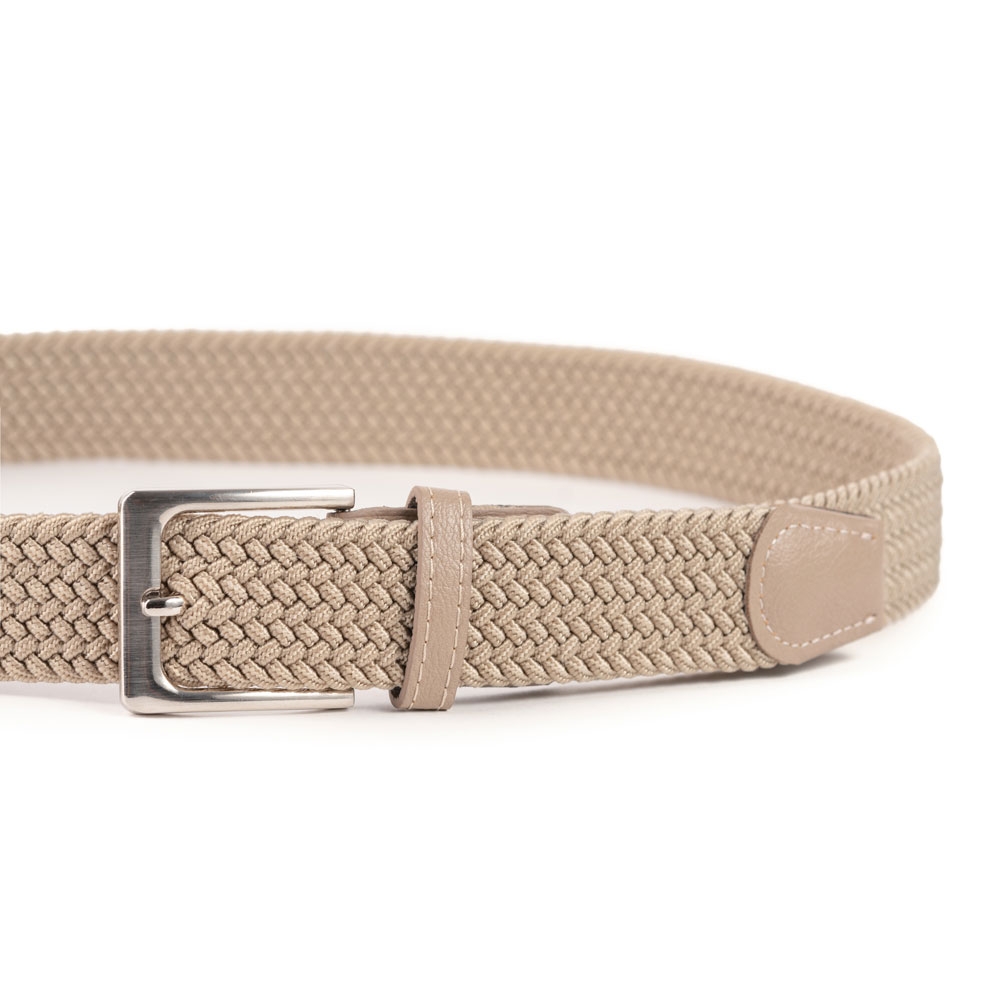 Cinturón Trenzado Elástico Liso 35 mm