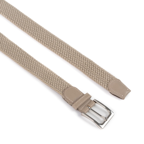 Cinturón Trenzado Elástico Liso 35 mm