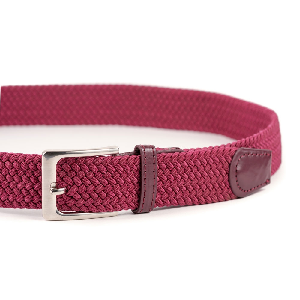 Cinturón Trenzado Elástico Liso 35 mm