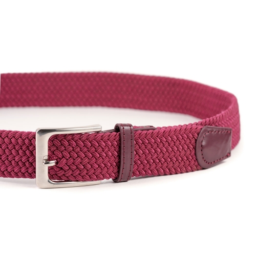 Cinturón Trenzado Elástico Liso 35 mm