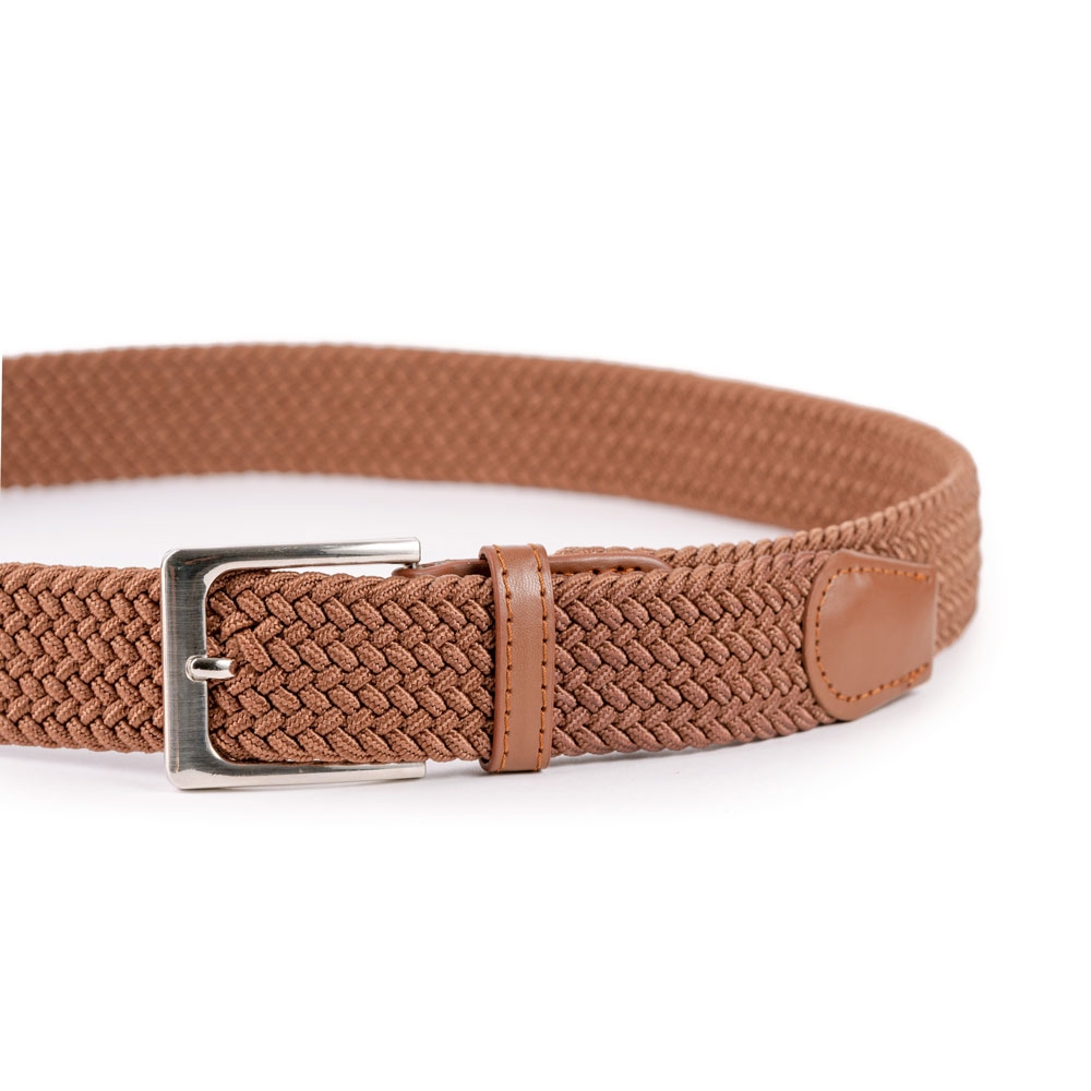 Cinturón Trenzado Elástico Liso 35 mm