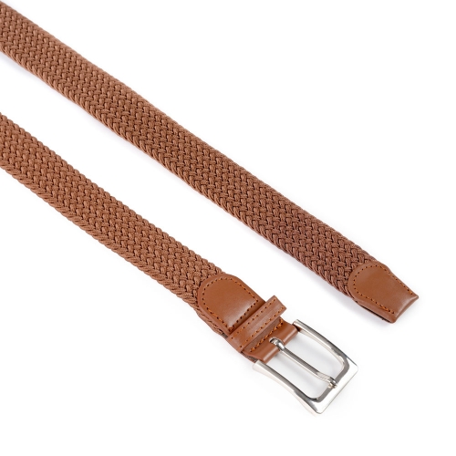 Cinturón Trenzado Elástico Liso 35 mm