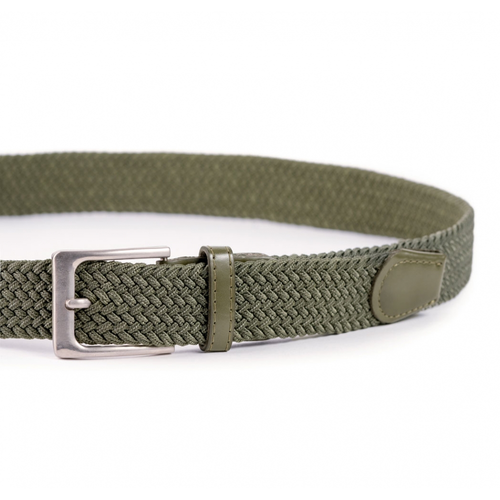 Cinturón Trenzado Elástico Liso 35 mm
