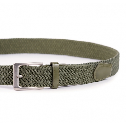 Cinturón Trenzado Elástico Liso 35 mm