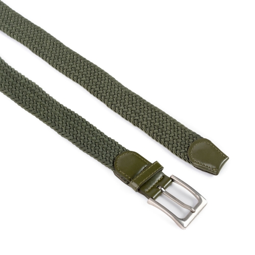 Cinturón Trenzado Elástico Liso 35 mm