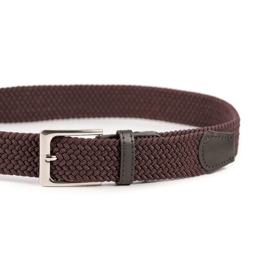 Cinturón Trenzado Elástico Liso 35 mm