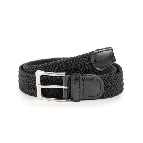 Cinturón Trenzado Elástico Liso 35 mm
