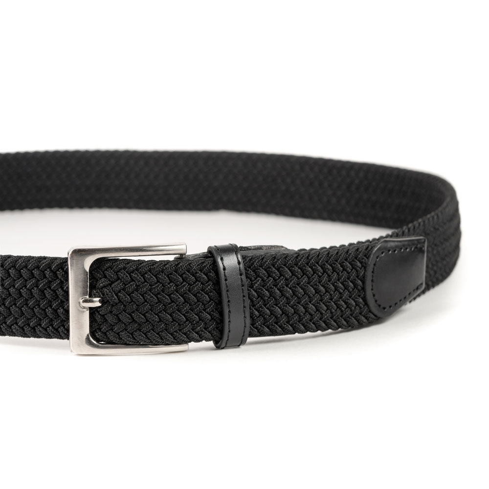 Cinturón Trenzado Elástico Liso 35 mm