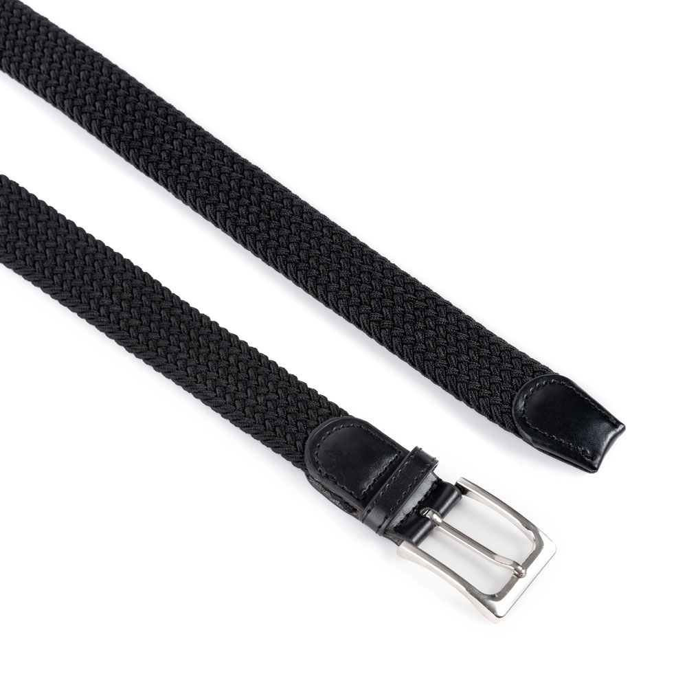 Cinturón Trenzado Elástico Liso 35 mm