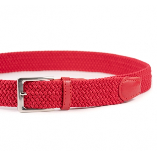 Cinturón Trenzado Elástico Liso 35 mm