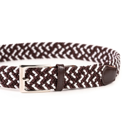 Cinturón Trenzado Elástico Combinado 35 mm