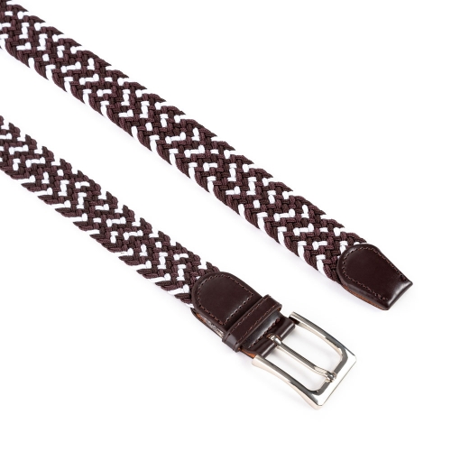 Cinturón Trenzado Elástico Combinado 35 mm