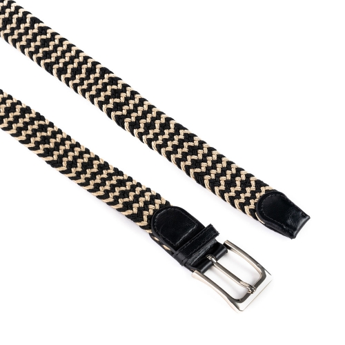 Cinturón Trenzado Elástico Combinado 35 mm