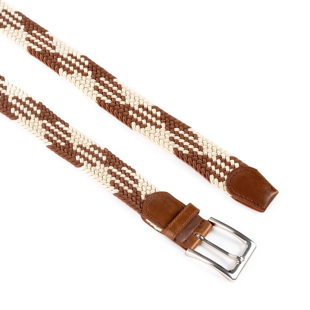 Cinturón Trenzado Elástico Combinado 35 mm