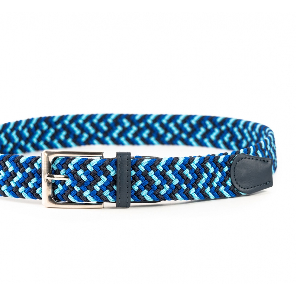 Cinturón Trenzado Elástico Combinado 35 mm