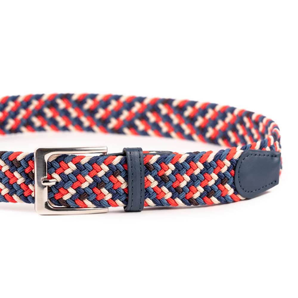 Cinturón Trenzado Elástico Combinado 35 mm