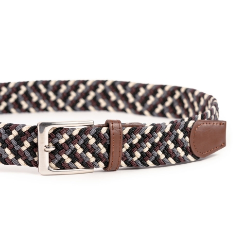 Cinturón Trenzado Elástico Combinado 35 mm