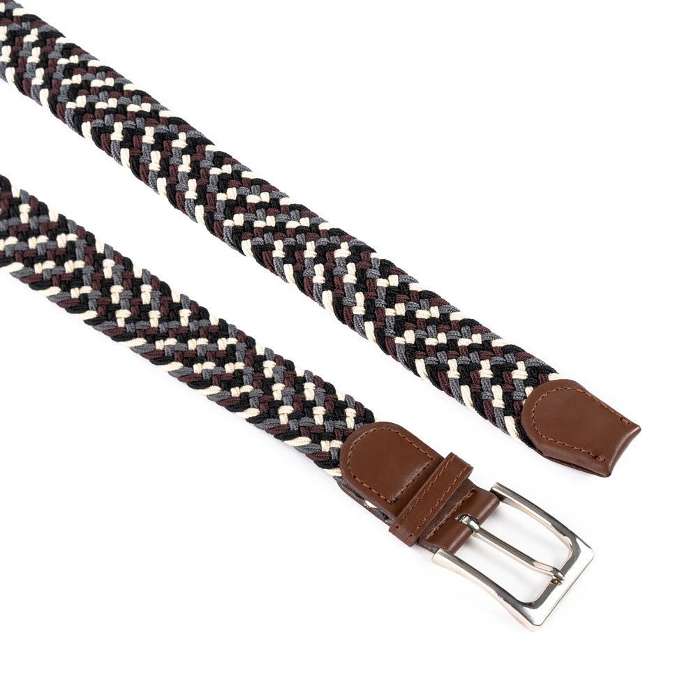 Cinturón Trenzado Elástico Combinado 35 mm