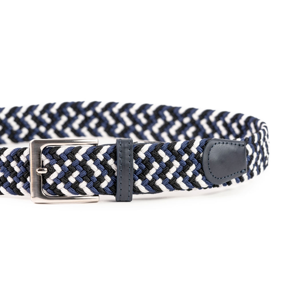 Cinturón Trenzado Elástico Combinado 35 mm