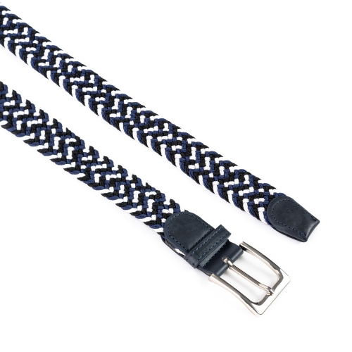 Cinturón Trenzado Elástico Combinado 35 mm