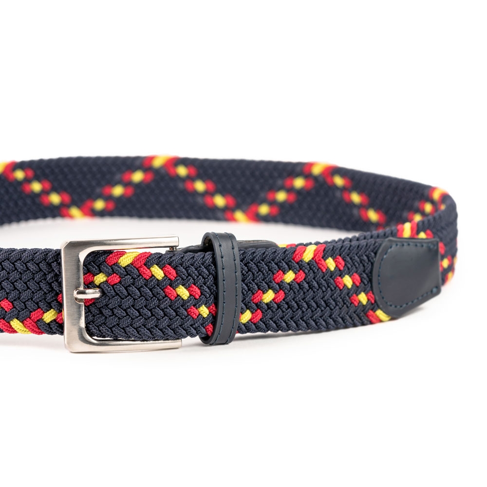 Cinturón Trenzado Elástico Combinado 35 mm