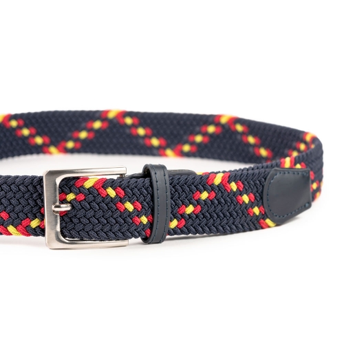 Cinturón Trenzado Elástico Combinado 35 mm