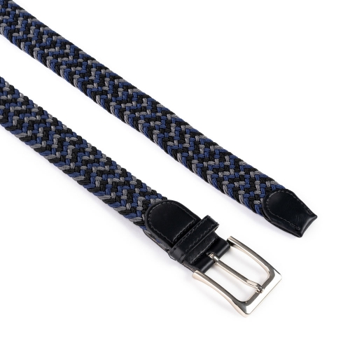 Cinturón Trenzado Elástico Combinado 35 mm