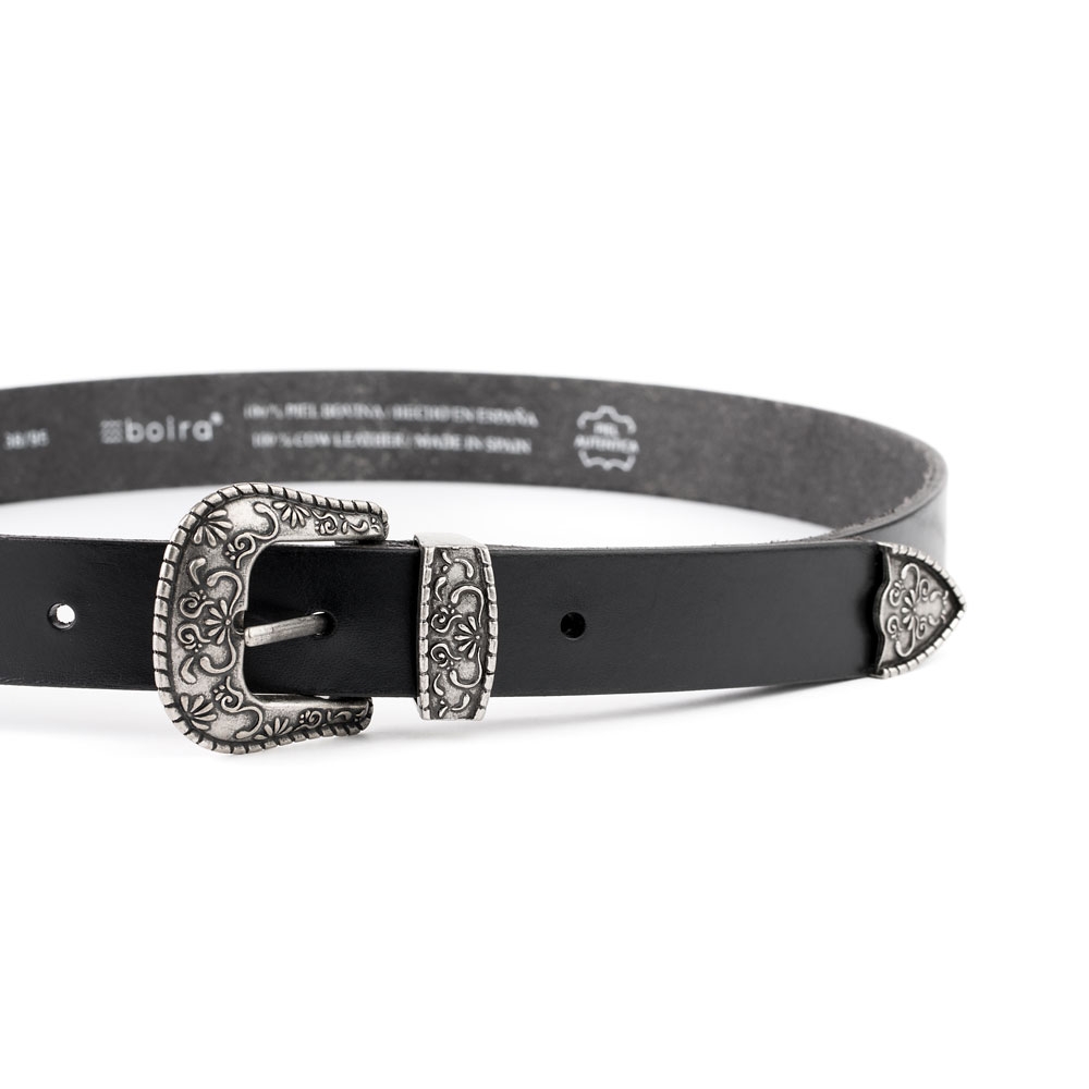 Cinturón Piel Postiguet Estilo Cowboy 30 mm