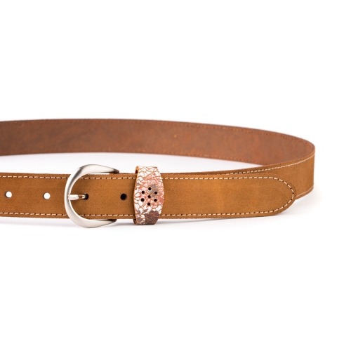 Cinturón Piel Portitxol Afelpado 30 mm