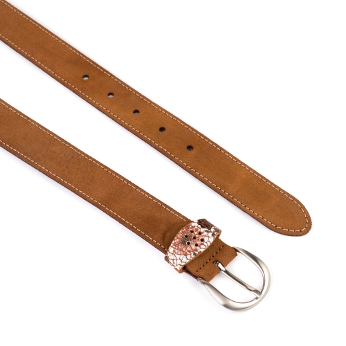 Cinturón Piel Portitxol Afelpado 30 mm