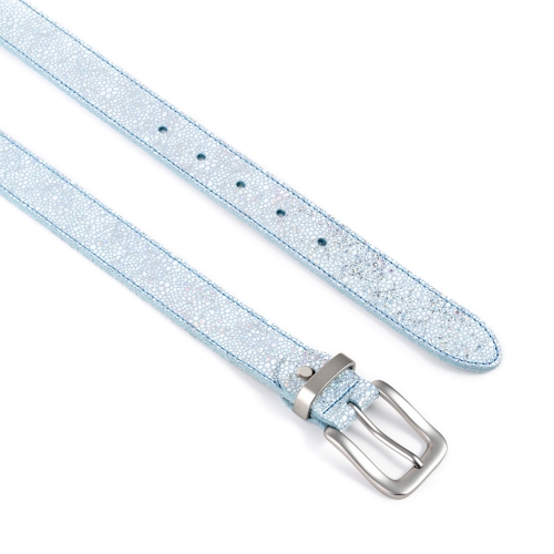 Cinturón Piel Portitxol Impreso Pasador Metálico 30 mm