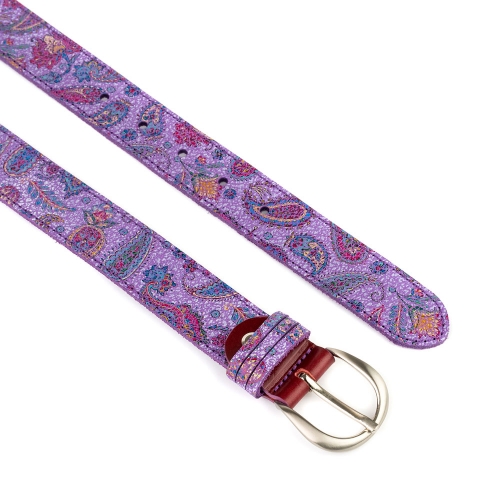 Cinturón Piel Portitxol Impreso 30 mm