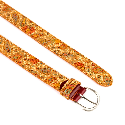 Cinturón Piel Portitxol Impreso 30 mm