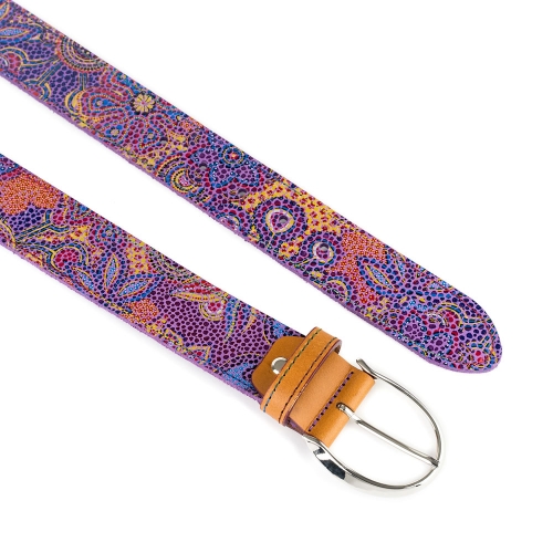 Cinturón Piel Portitxol Impreso 40 mm