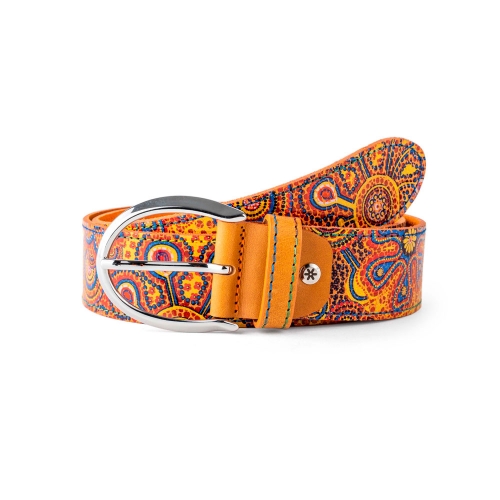 Cinturón Piel Portitxol Impreso 40 mm