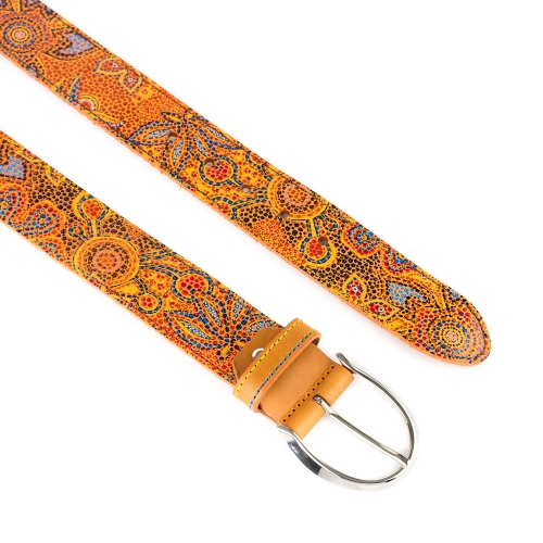 Cinturón Piel Portitxol Impreso 40 mm