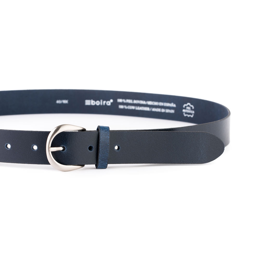 Cinturón Piel Zenia Liso 30 mm