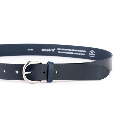 Cinturón Piel Zenia Liso 30 mm