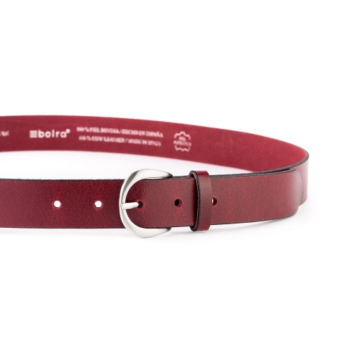 Cinturón Piel Zenia Liso 30 mm