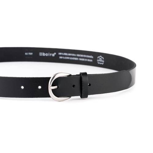 Cinturón Piel Zenia Liso 30 mm