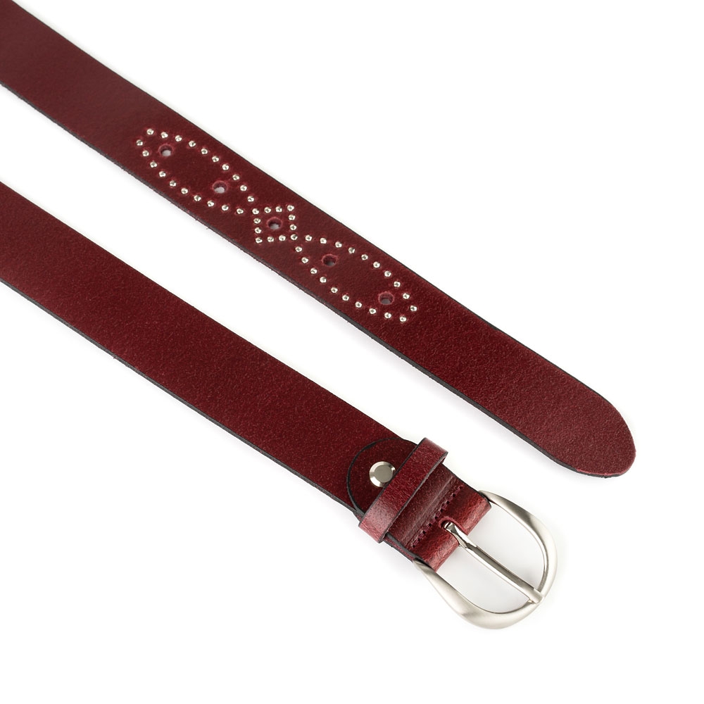 Cinturón Piel Zenia Brillantes 30 mm