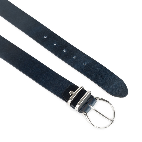 Cinturón Piel Zenia Pasador Metálico 40 mm