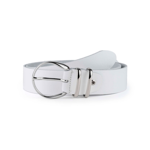 Cinturón Piel Zenia Pasador Metálico 40 mm