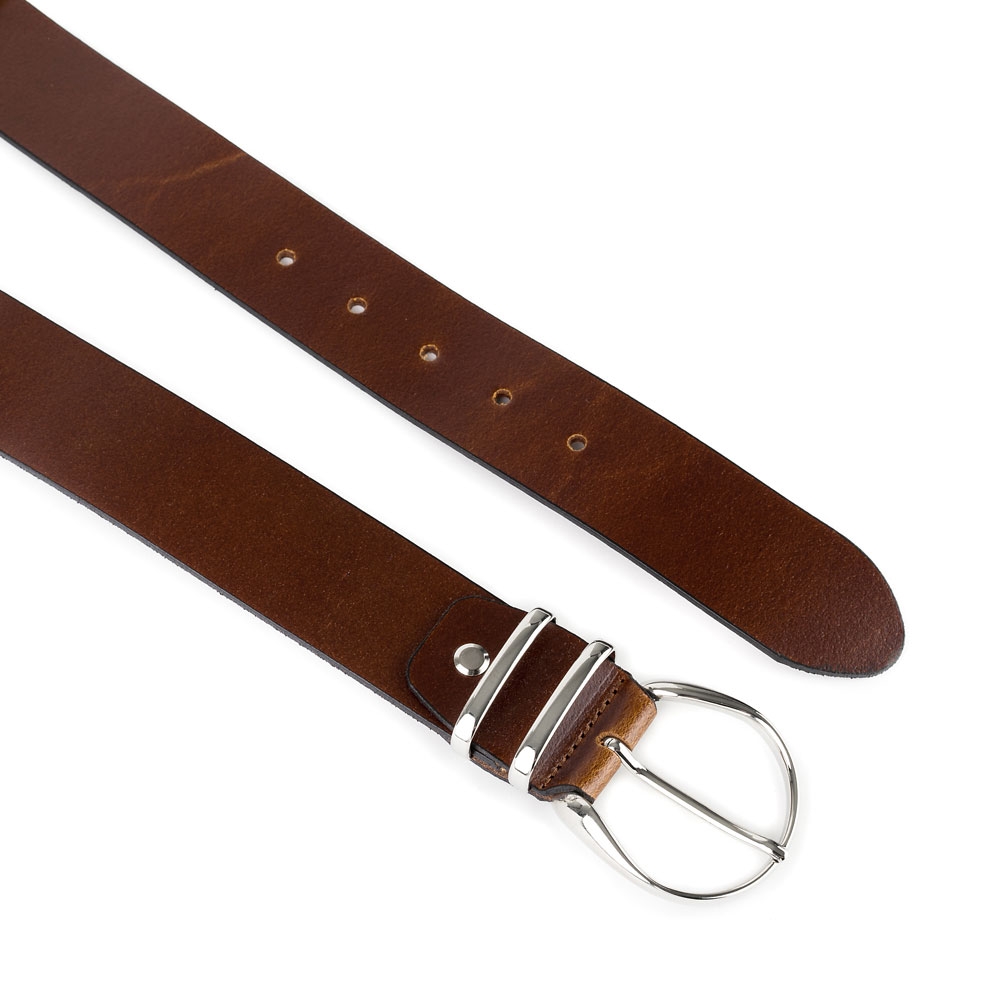 Cinturón Piel Zenia Pasador Metálico 40 mm