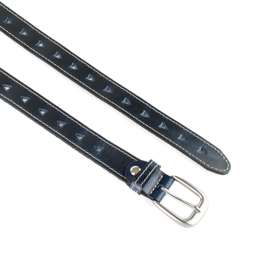 Cinturón Piel Zenia Picado 25 mm