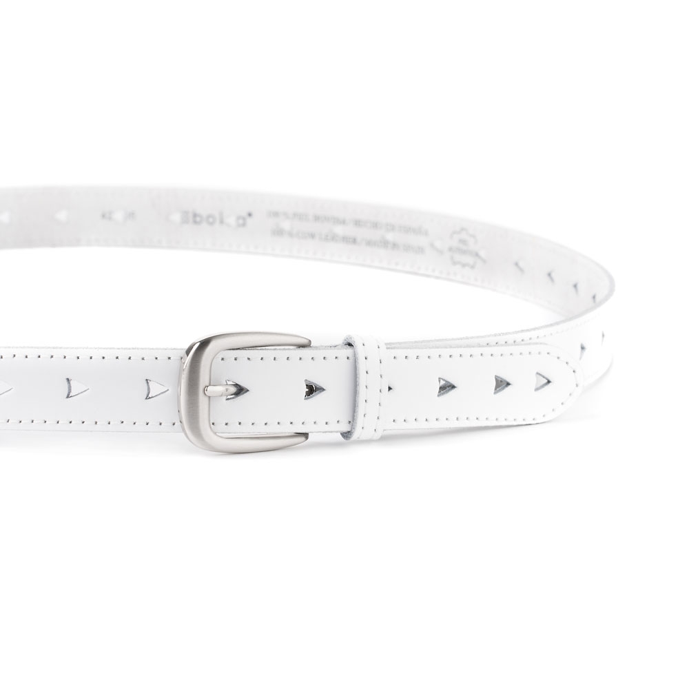 Cinturón Piel Zenia Picado 25 mm