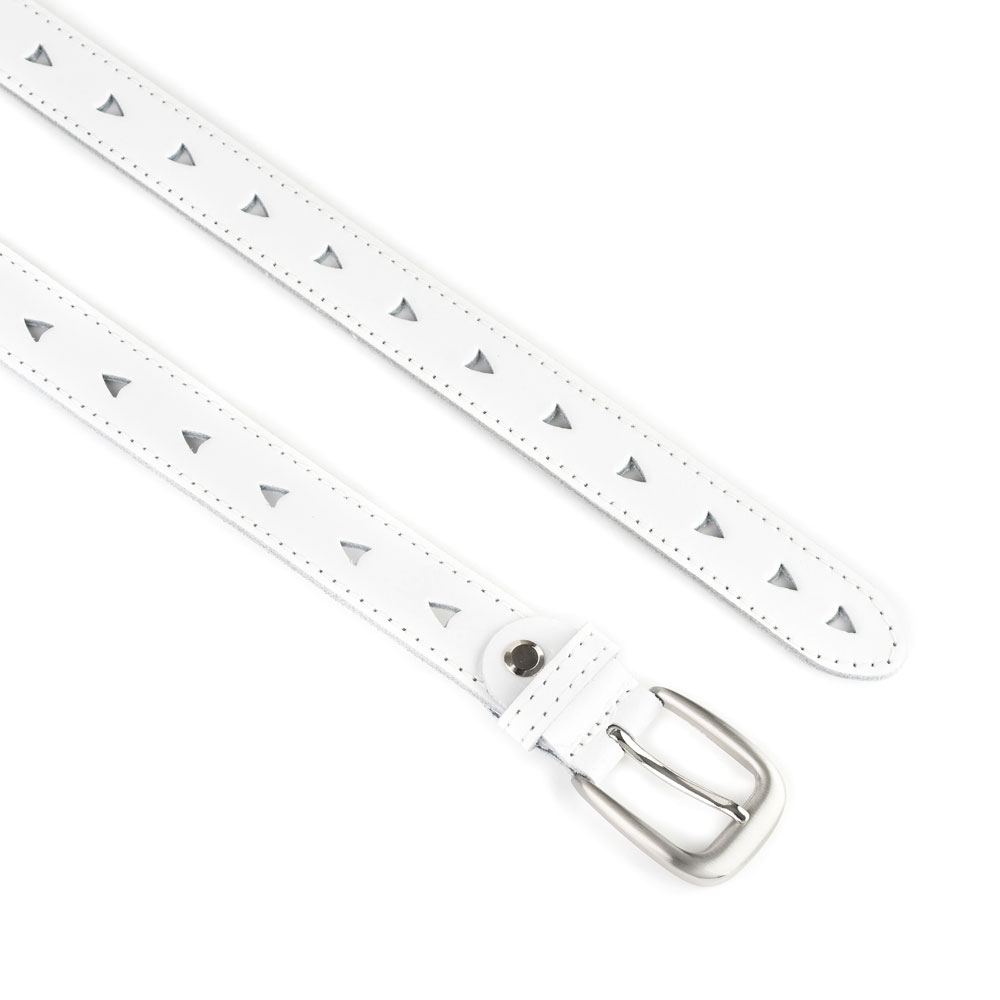 Cinturón Piel Zenia Picado 25 mm