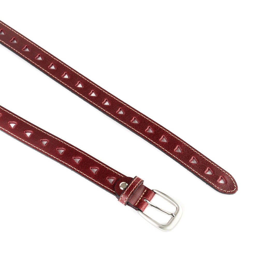 Cinturón Piel Zenia Picado 25 mm