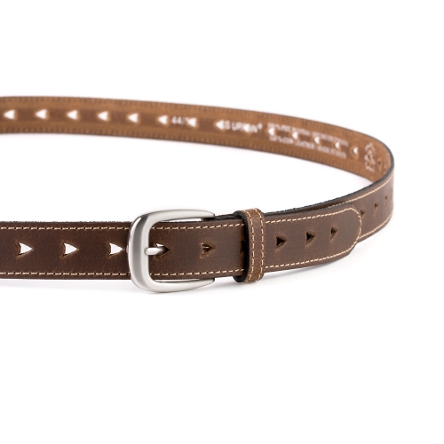 Cinturón Piel Zenia Picado 25 mm